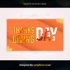 Thanksgiving Background PSD Template Free Download