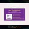 Boutique Instagram Business Card Ai Template Free Download