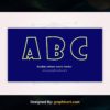 Duo Color Bubble Letters Free Icons Vector File Download