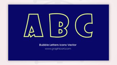 Duo Color Bubble Letters Free Icons Vector File Download