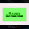 Happy Ramadan Text Effect PSD File Free Download