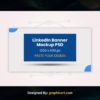 Inspiring Growth LinkedIn Banner Mockup PSD File Free Download