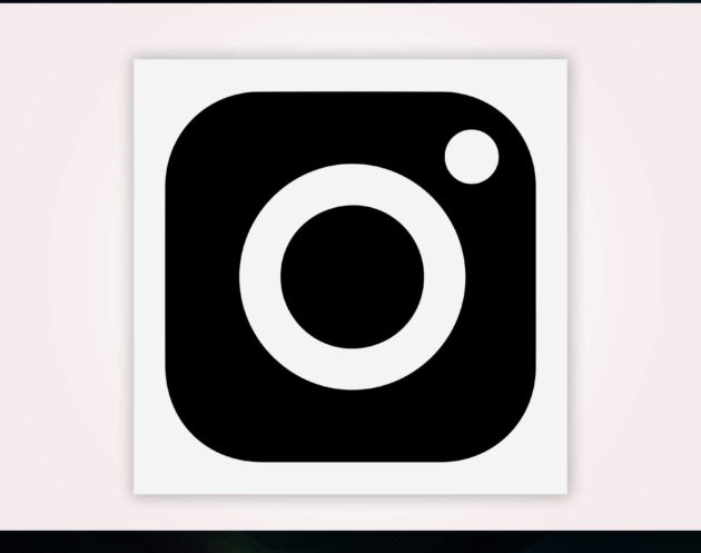 Black Instagram Icon